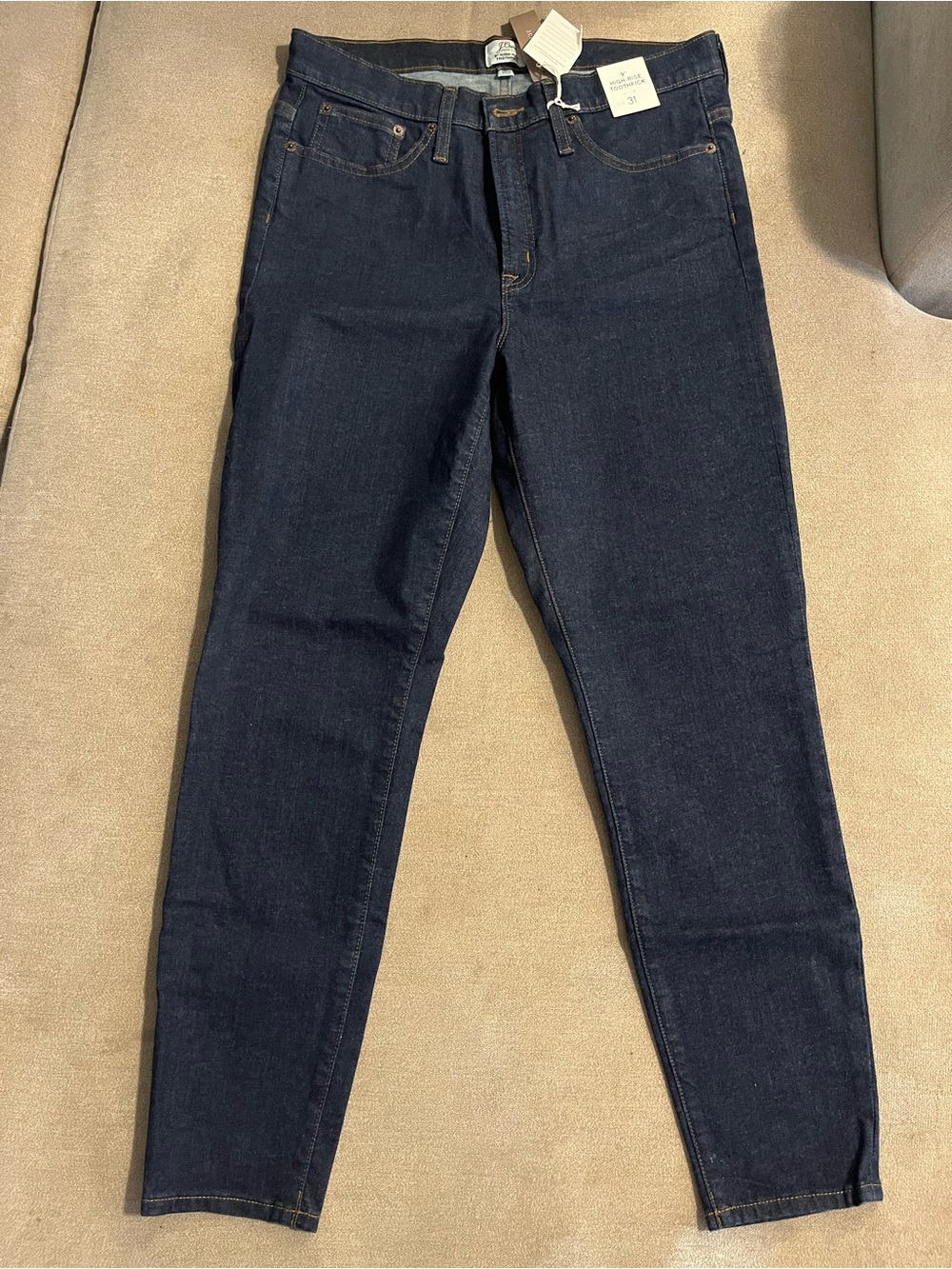 J. Crew Skinny Jeans in Dark Indigo Blue
